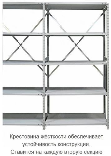 Стеллаж металлический ТСУ 2 (2000х1060х400) 8