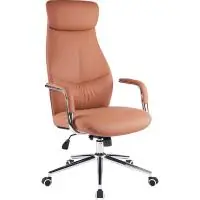 Кресло руководителя Bell (экокожа коричневая)