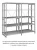 Стеллаж для одежды ТСУ 2/4 (2500х1060х500) У